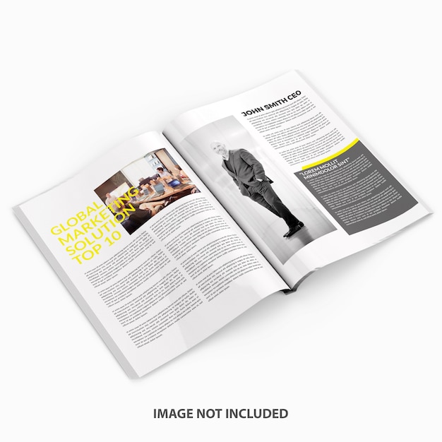 Download Magazine mockup PSD file | Premium Download