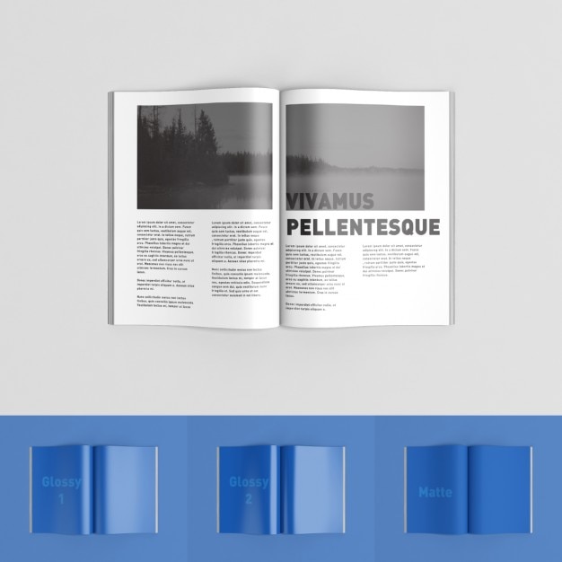 Magazine pages mock up PSD Template