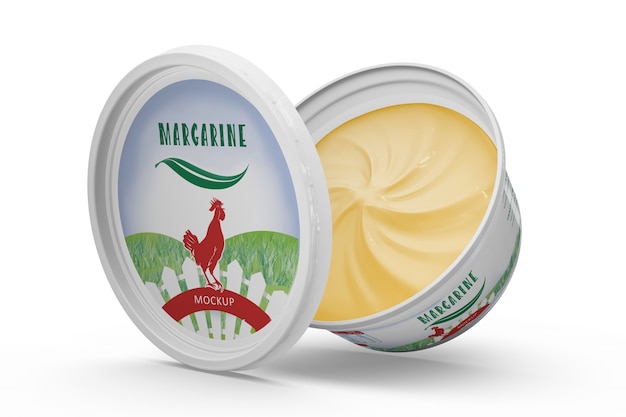 Download Free PSD | Margarine packaging mockup