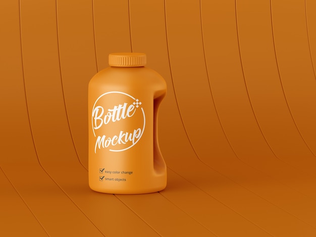 Download Premium PSD | Matte bottle mockup