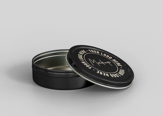 Download Premium Psd Matte Cosmetic Tin Can Mockup