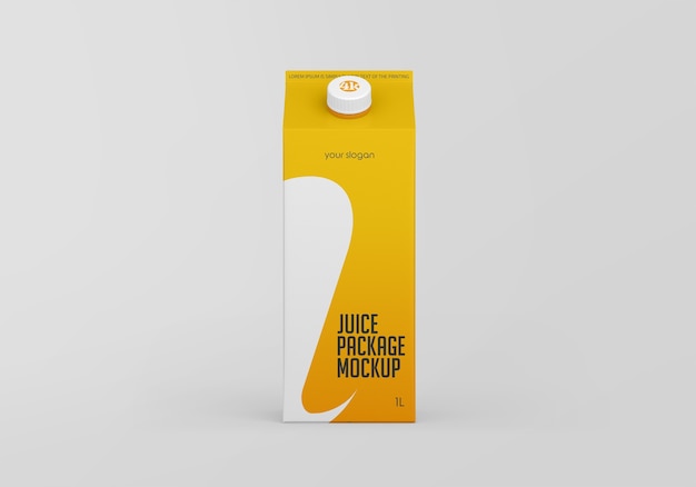 Download Premium Psd Matte Juice Carton Package Mockup