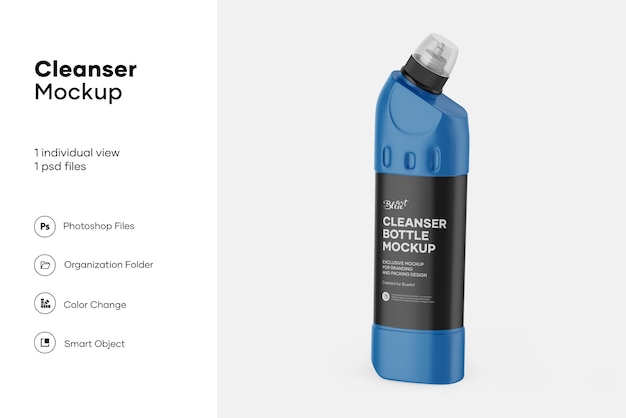 Download Premium Psd Matte Plastic Toilet Bowl Cleanerser Bottle Mockup