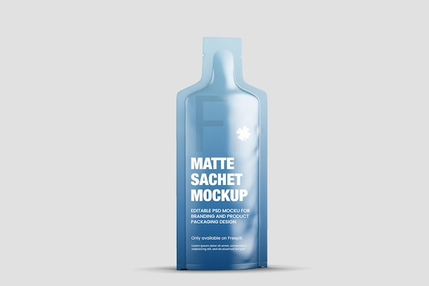 Download Premium PSD | Matte sachet mockup