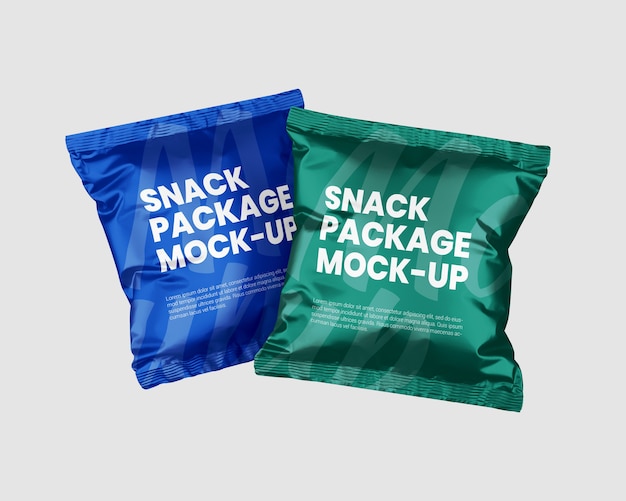 Premium PSD | Matte snack packaging mockup