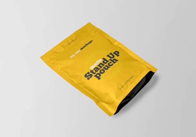 Download Matte stand-up pouch mockup | Premium PSD File