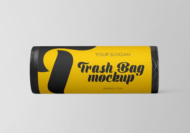 Download Premium PSD | Matte trash bag mockup