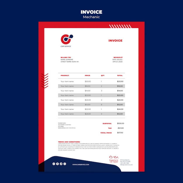 mechanic-invoice-template-free-psd-file