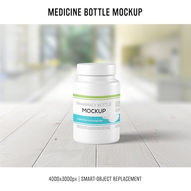 Download Medicine bottle mockup | Free PSD File