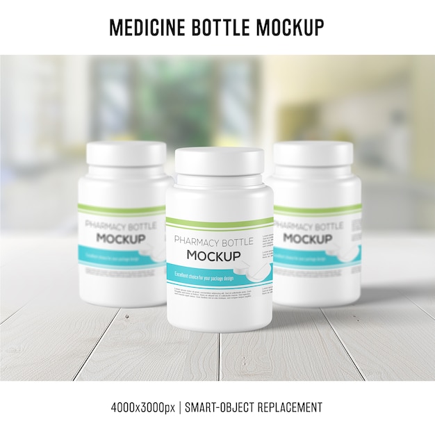 Download Medicine bottle mockup | Free PSD File