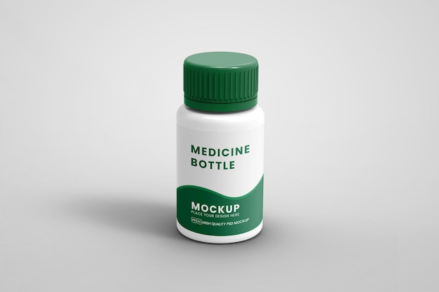 Premium PSD | Medicine bottle mockup