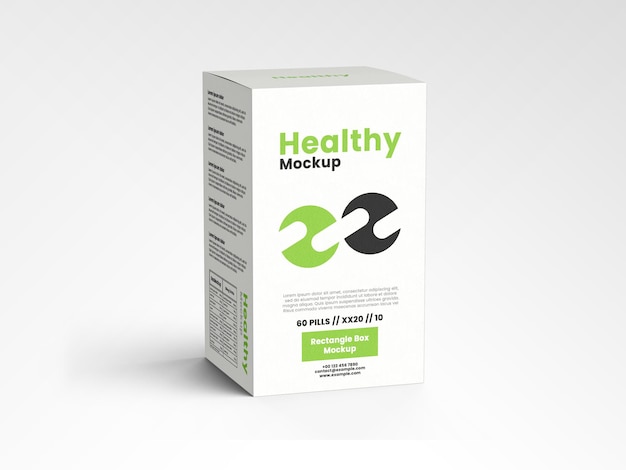 Download Premium PSD | Medicine box mockup template