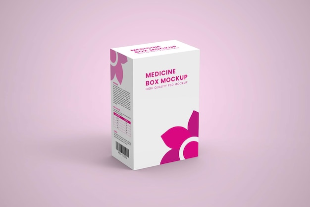 Premium PSD | Medicine box mockup