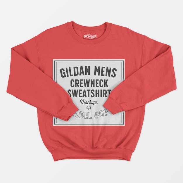 Download 19+ Mens Crew Neck Sweatshirt Sweater Mockup Front View ...
