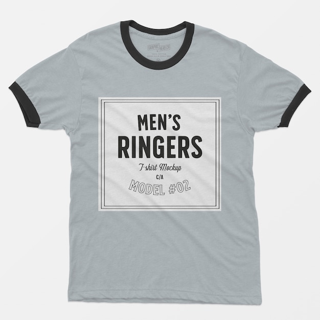 Download Mens ringers t-shirt mockup 02 PSD file | Free Download