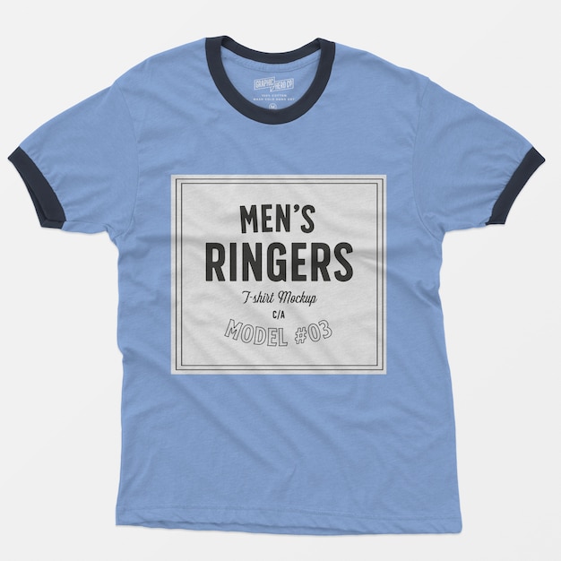 Download Mens ringers t-shirt mockup 03 PSD file | Free Download