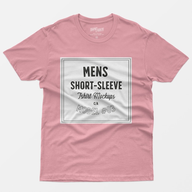 Download Free PSD | Mens short sleeve t-shirt mockups 03