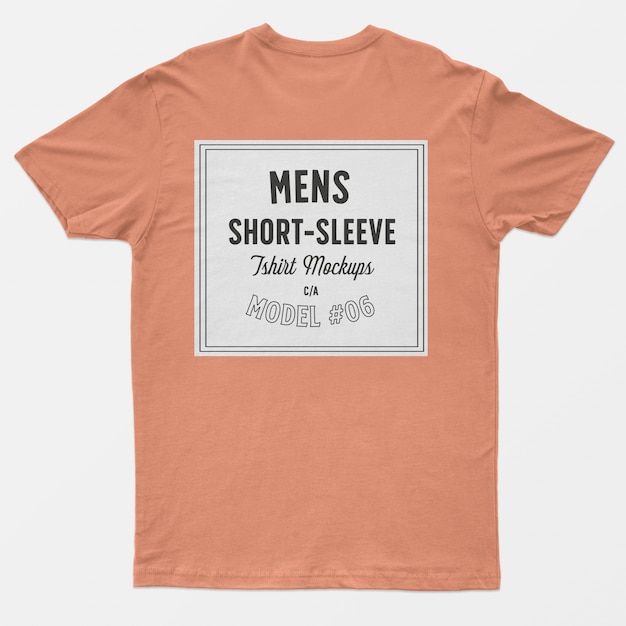 Mens short sleeve t-shirt mockups PSD file | Free Download