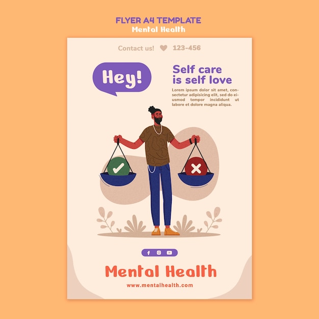 free-psd-mental-health-flyer-template