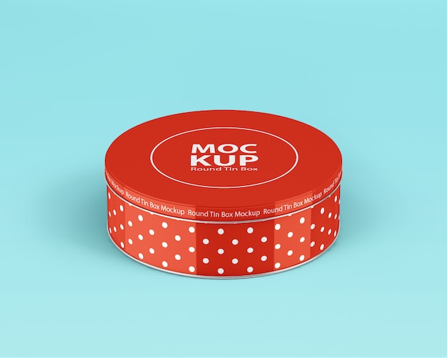 Download Premium Psd Metal Round Cookie Tin Mockup PSD Mockup Templates