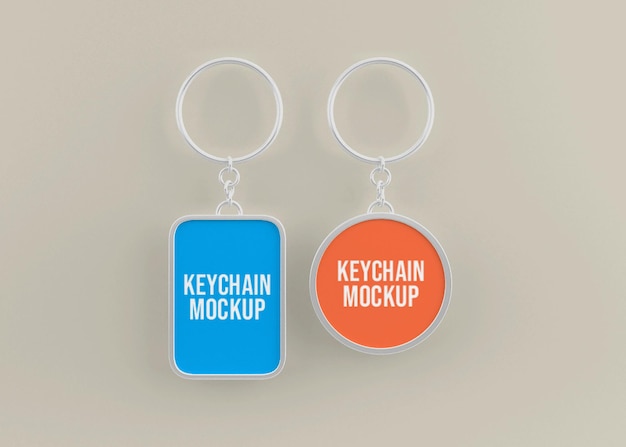 Download Premium Psd Metallic Key Chain Mockup For Key Accessory