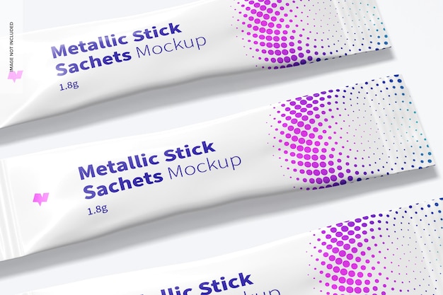 Download Premium Psd Metallic Stick Sachet Mockup
