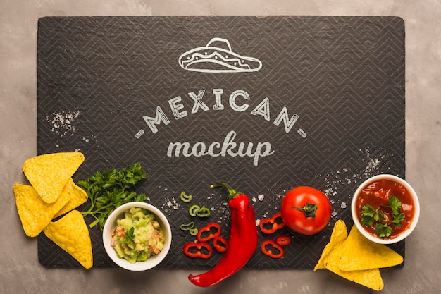 Download Premium PSD | Mexican restaurant placemat mockup with ...