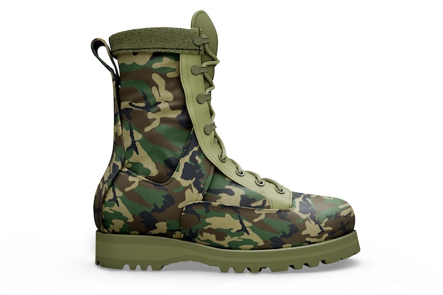 Download Militar boots mockup PSD Template