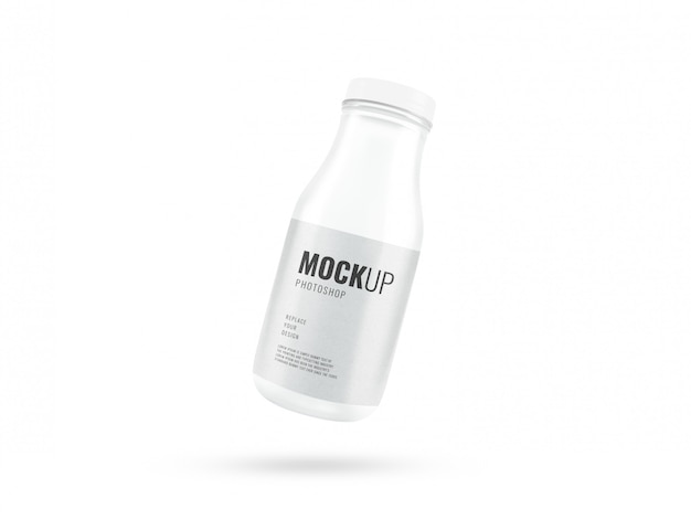 Download Milk bottle mockup | Premium PSD File