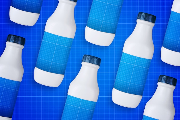 Download Milk bottle mockup | Premium PSD File