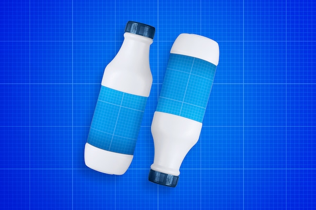 Download Milk bottle mockup | Premium PSD File