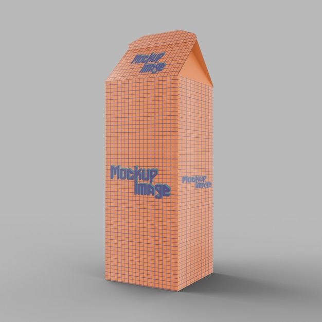 Download Premium PSD | Milk carton box mockup isolated