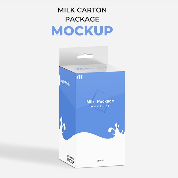 Download Milk carton package mockup PSD file | Premium Download