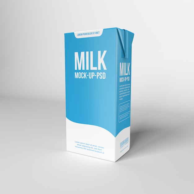 Download Premium Psd Milk Package Mockup