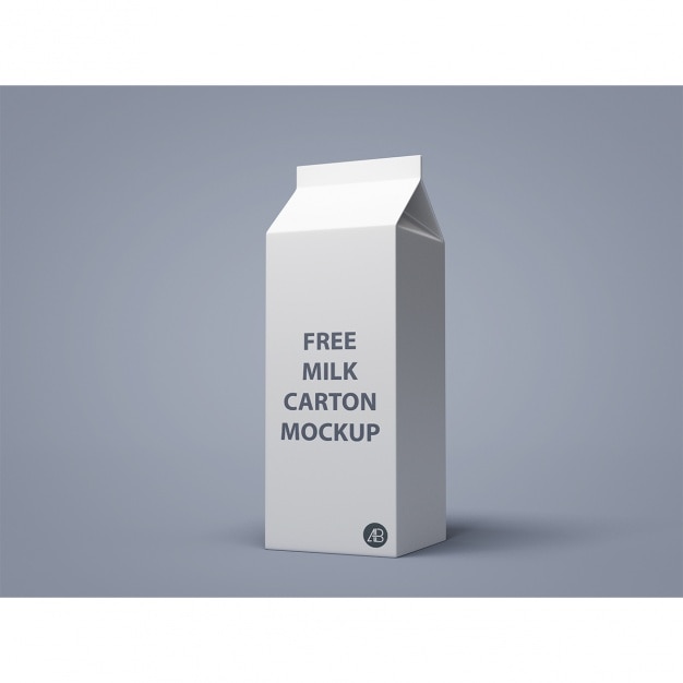 Free PSD | Milk packaging mock up