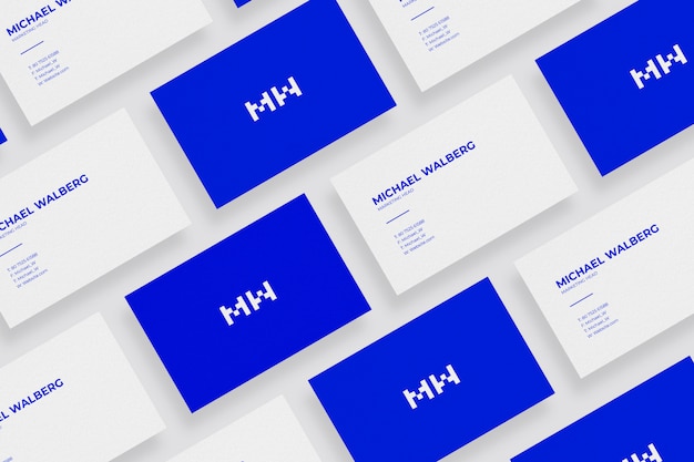 Download Premium PSD | Minimal business card mockup design for branding and visual identity graphic ...