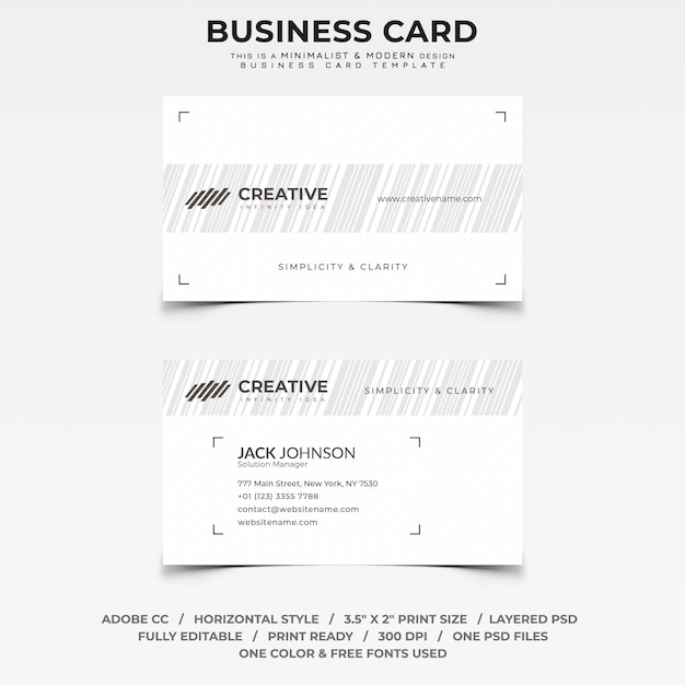 Download Free Minimalist And Modern Business Card Premium Psd File Use our free logo maker to create a logo and build your brand. Put your logo on business cards, promotional products, or your website for brand visibility.