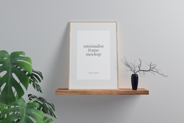 Download Premium Psd Minimalist Portrait Frame Mockup