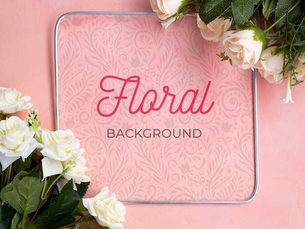 Download Mock-up blooming flowers bouquet | Free PSD File