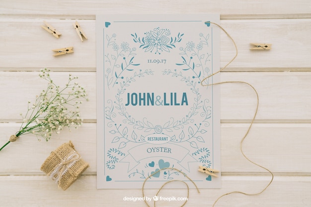 Download Free Mockup Wedding Card Images Free Vectors Stock Photos Psd PSD Mockup Templates