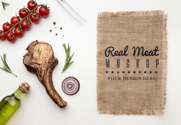 Download Free Psd Mock Up Grilled Meat PSD Mockup Templates