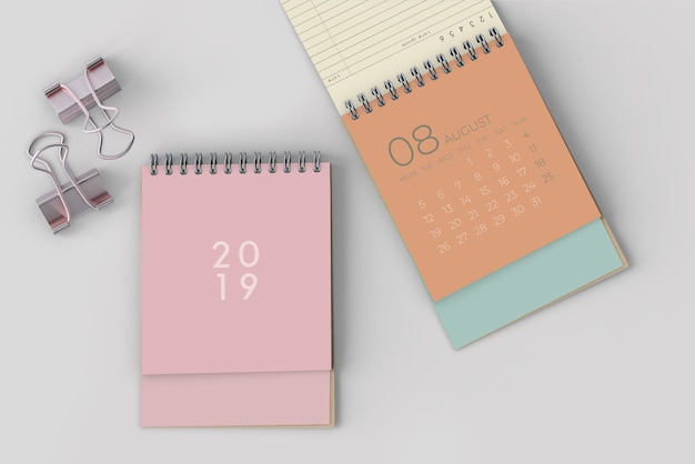 Download Mock up of hand drawn calendar PSD file | Free Download