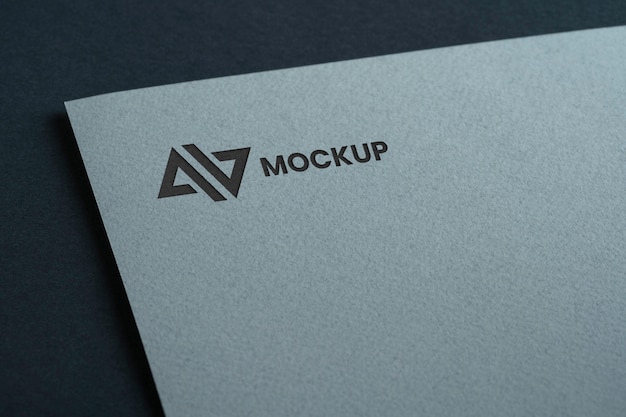 Download Free PSD | Mock-up logo design business on white document