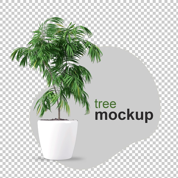 Download Premium Psd Mockup Of 3d Rendered Plant In Pots Yellowimages Mockups