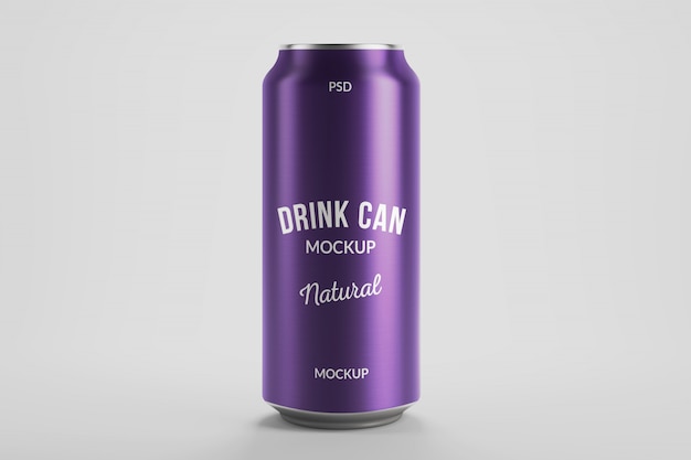 Download Mockup of 500ml aluminium drink beer can product packaging ...