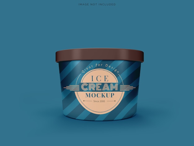 Download Premium PSD | Mockup cup ice cream packaging mockup for ...