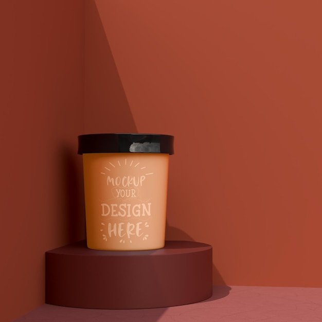 Download Free PSD | Mockup cup ice cream. packaging template mockup ...