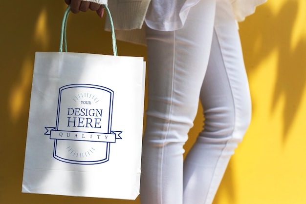 Download Mockup design space on a shopping bag PSD file | Premium ...