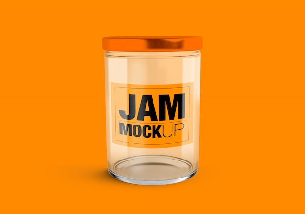 Download Mockup of a glass jar | Premium PSD File