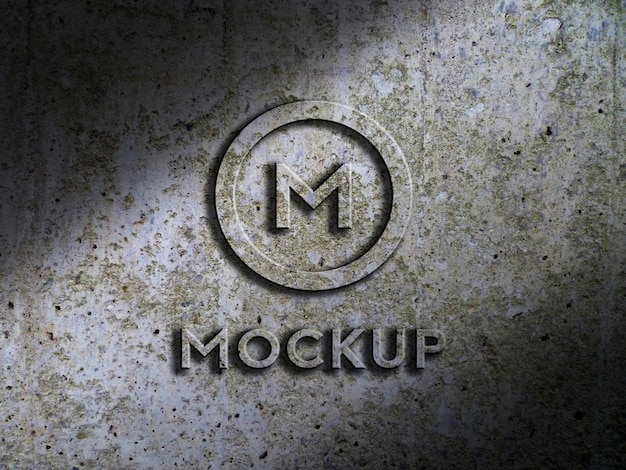 Download Mockup grunge logo PSD file | Premium Download